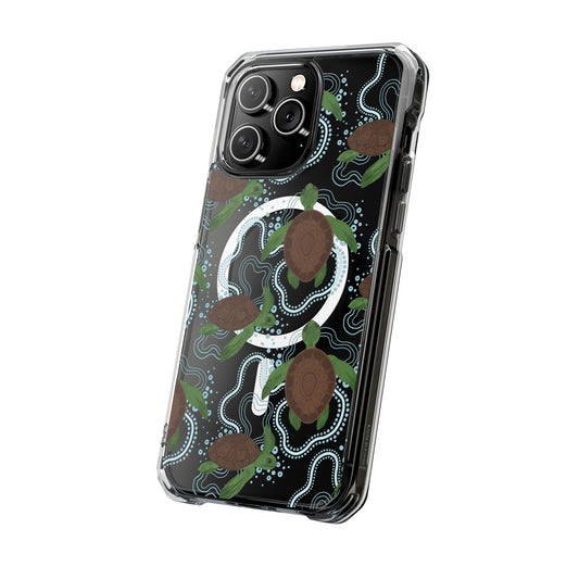 Turtle Design Clear Magnetic Case