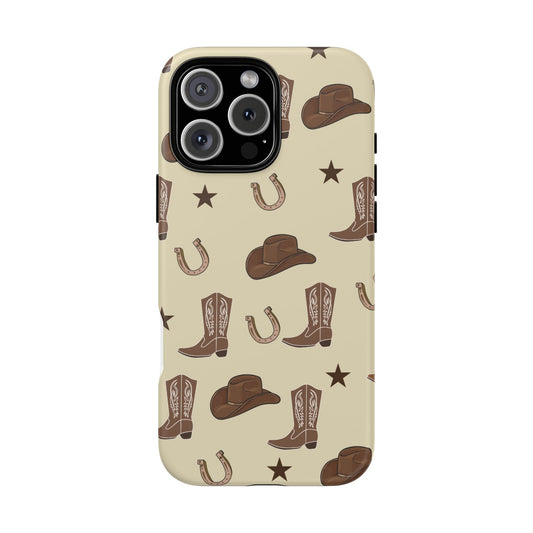 Western-Themed Tough Phone Case