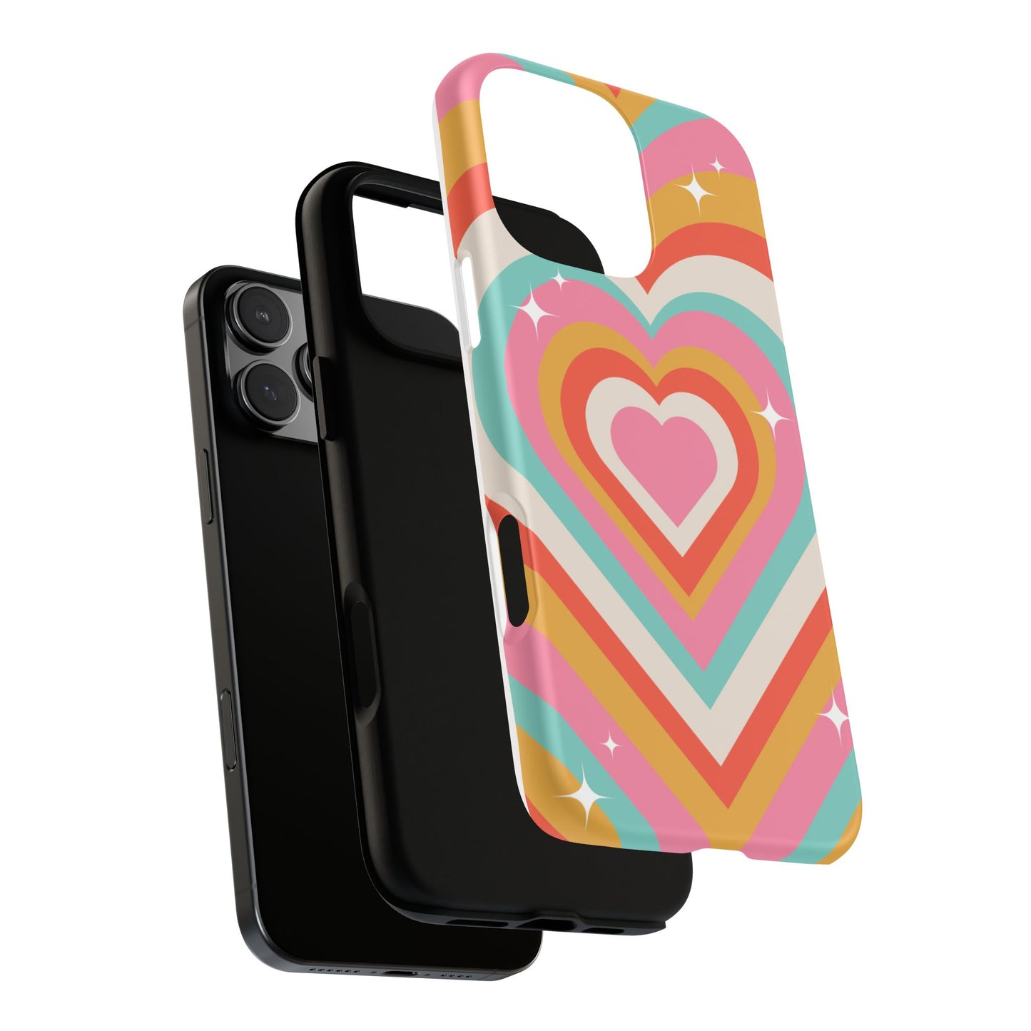 Colorful Heart Tough Phone Case