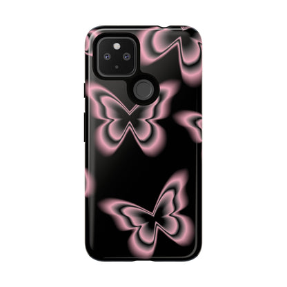 Pink Butterfly Tough Phone Case