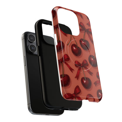 Cherries and Bows Tough Magnetic Case