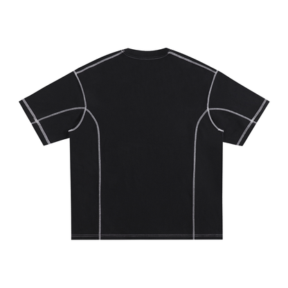 Soulaan Pride Contrast-Stitched T-Shirt - Black