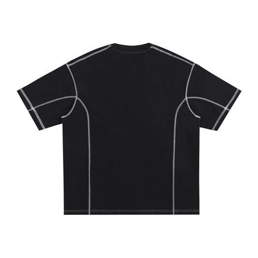 Soulaan Pride Contrast-Stitched T-Shirt - Black