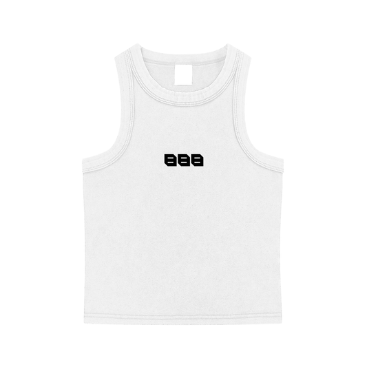 888 Snow Washed Tank Top - White