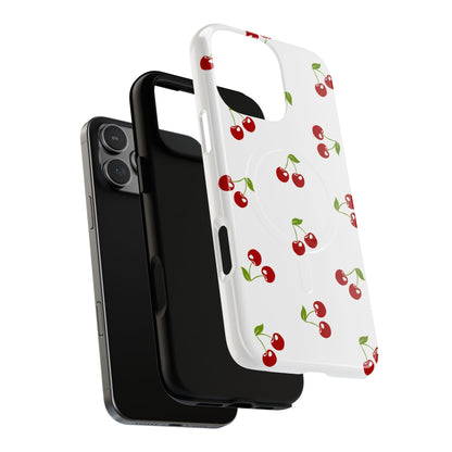 White Cherry Tough Magnetic Case