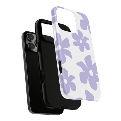Purple Floral Tough Phone Case