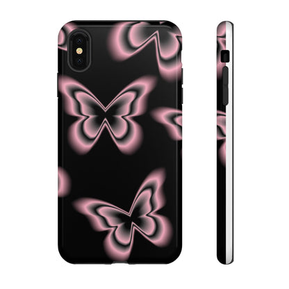 Pink Butterfly Tough Phone Case