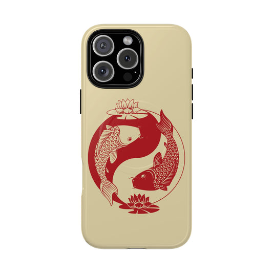Yin Yang Koi Fish Tough Magnetic Phone Case