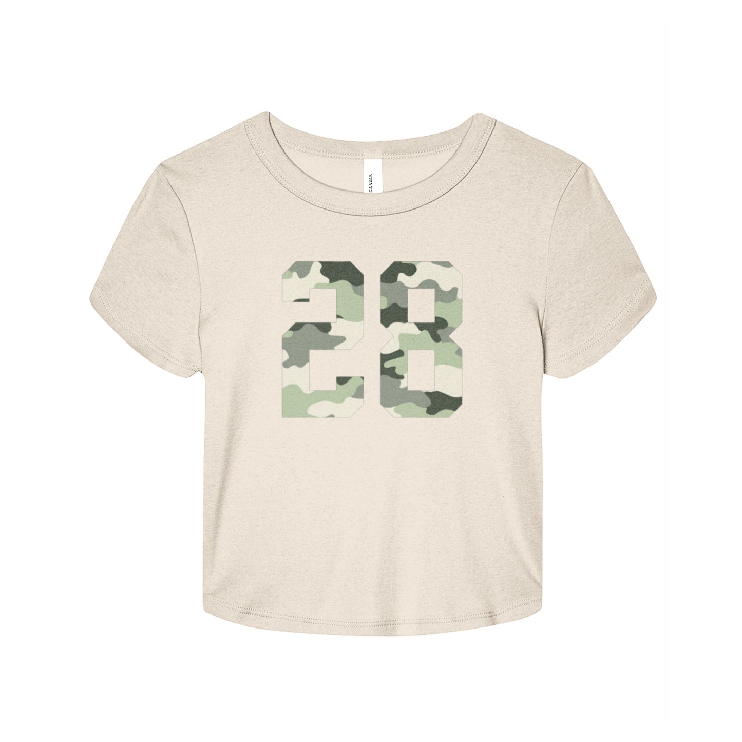 28 Camo Baby Tee