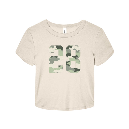 28 Camo Baby Tee