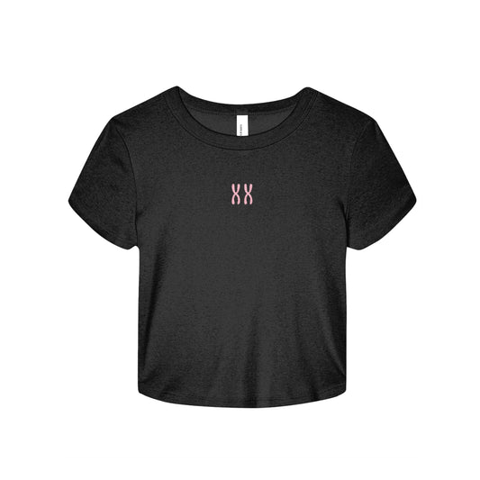 XX Chromosome Embroidered Baby Tee