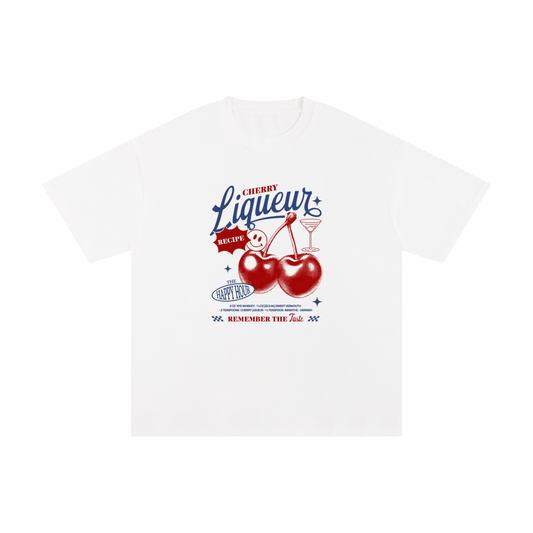 cherry shirt,cherry graphic tees,cherries oversized tee,womens graphic tees