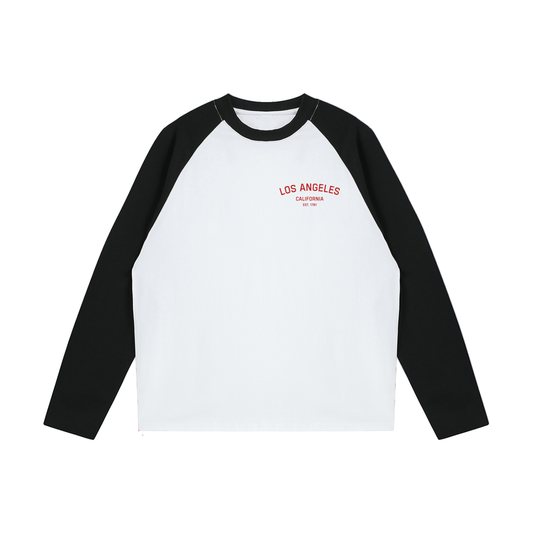 Men's Color-Blocked Raglan Long-Sleeve T-Shirt