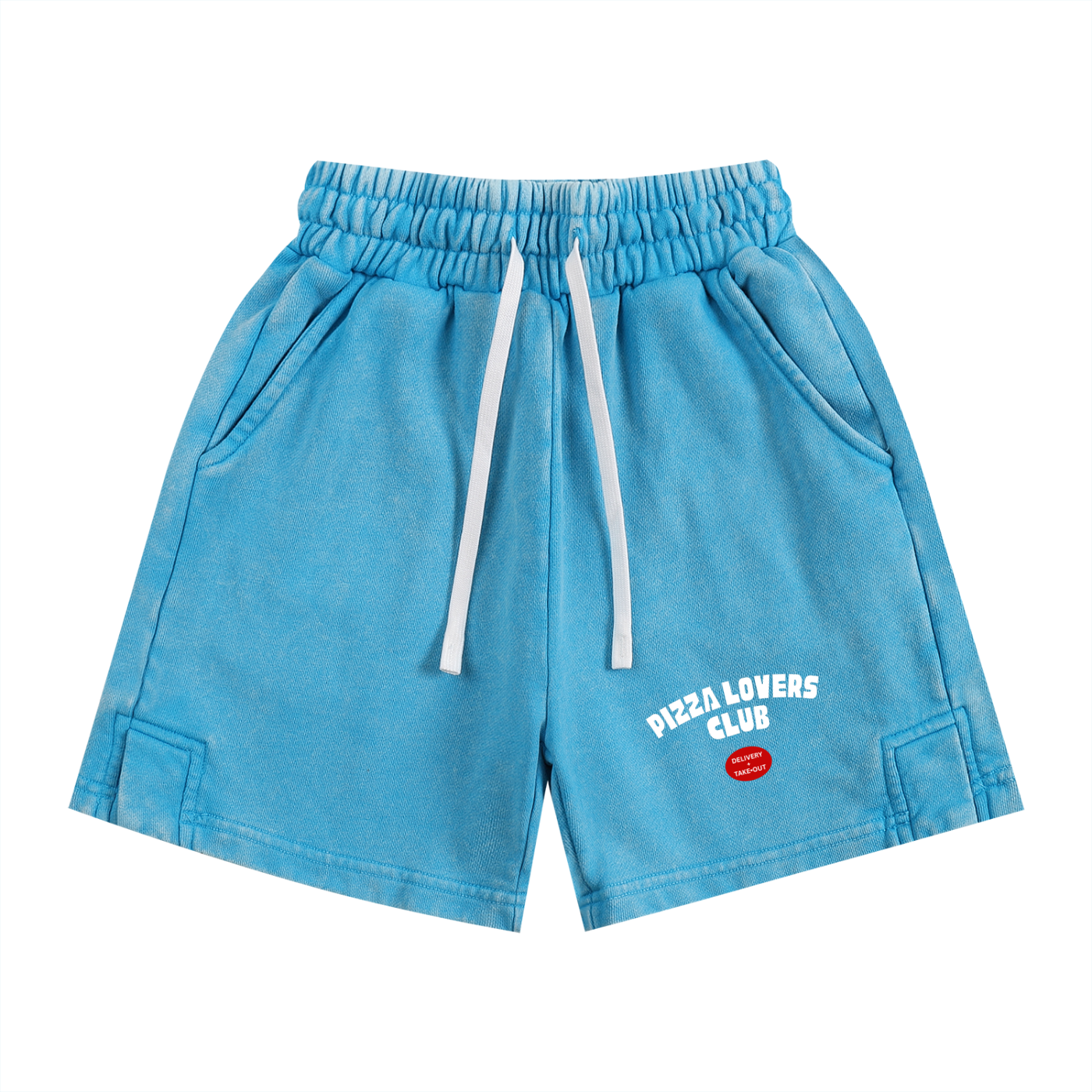 Pizza Lovers Snow Washed Kids' Shorts