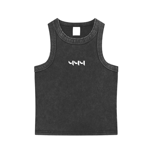 444 Snow Washed Tank Top - Black