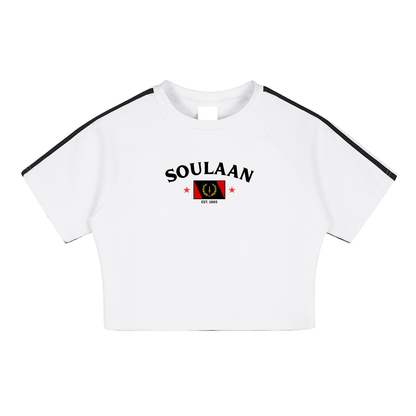 Soulaan Pride Performance Crop Top -White