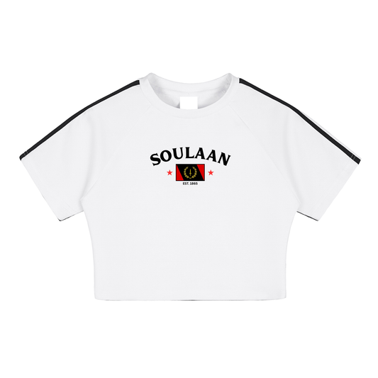 Soulaan Pride Performance Crop Top -White