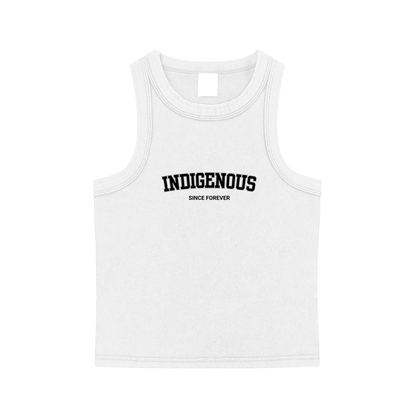 Indigenous Since Forever Basic Snow Washed Tank Top