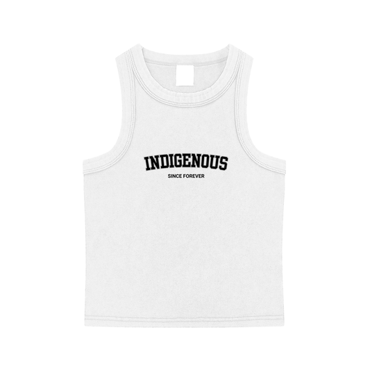 Indigenous Since Forever Basic Snow Washed Tank Top