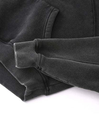 Chosen Snow Washed Cropped Hoodie